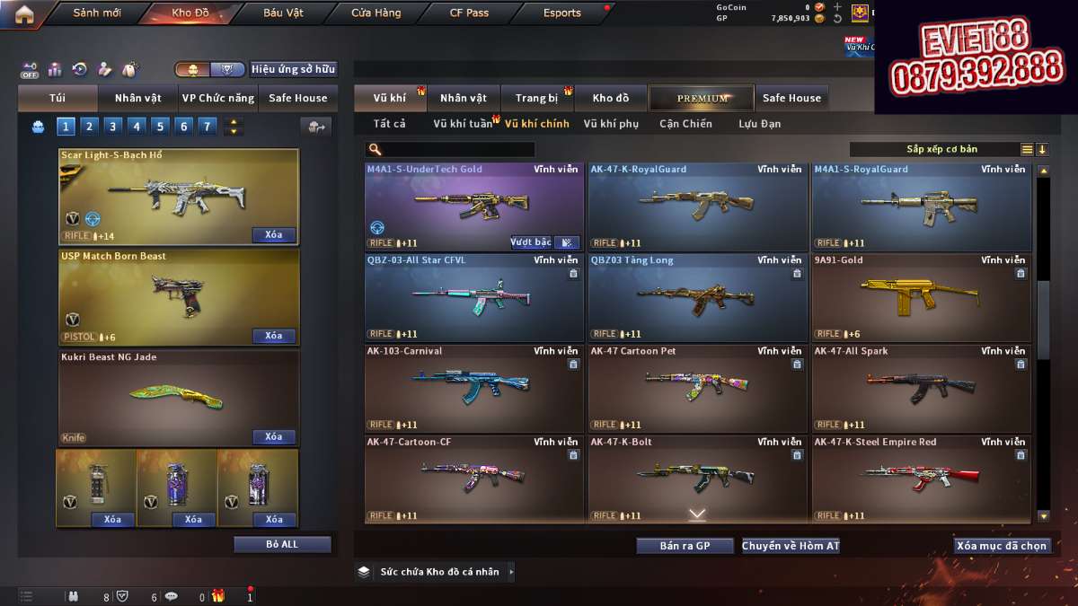 shop acc cf uy tin gia re